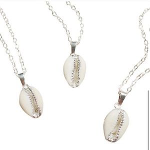 Silver Plated Cowrie Shell Necklace